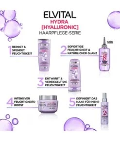 L’Oréal Paris L'Oréal Paris Elvital Hydra [Hyaluronic] Moisture Replenishing Mask Shampoing -Soins Capillaires Boutique 3600524099299 visual
