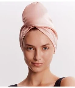 GLOV Hair Wrap Satin Pink Serviette De Bain -Soins Capillaires Boutique 5907440743601 visual3