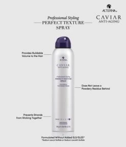 ALTERNA CAVIAR Professional Styling Perfect Texture Spray Laque Cheveux -Soins Capillaires Boutique 873509028895 detail