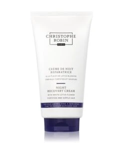 Christophe Robin Night Recovery Cream With White Lotus Flower Masque Cheveux