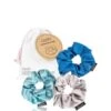 GLOV Scrunchies Satine Blue Élastique Cheveux -Soins Capillaires Boutique glov scrunchies satine blue haargummi 3 stk 5907440741218