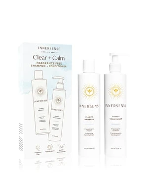 Innersense Organic Beauty Clear + Calm Fragrance Free Coffret Soin Cheveux 3 Innersense Organic Beauty Clear + Calm Fragrance Free Coffret Soin Cheveux
