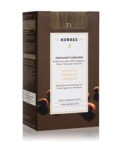 KORRES Argain Oil Advanced Colorant 7.1 Ash Blonde Coloration Cheveux -Soins Capillaires Boutique korres arganoel 7 1 ash blonde haarfarbe 145 ml 5203069062247 detail