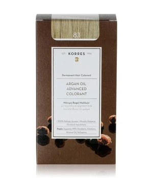 KORRES Arganöl Hochentwickelte Haarcoloration Ash Light Blonde / Hellblond Asch 8.1 Coloration Cheveux 3 KORRES Arganöl Hochentwickelte Haarcoloration Ash Light Blonde / Hellblond Asch 8.1 Coloration Cheveux