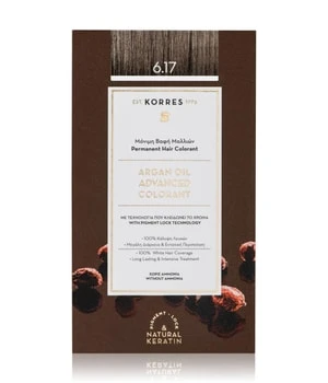 KORRES Argain Oil Advanced Hair Colour / Dark Blonde Beige 6.17 Coloration Cheveux 3 KORRES Argain Oil Advanced Hair Colour / Dark Blonde Beige 6.17 Coloration Cheveux