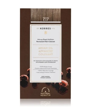 KORRES Argain Oil Advanced Hair Colour / Medium Blonde Beige 7.17 Coloration Cheveux 3 KORRES Argain Oil Advanced Hair Colour / Medium Blonde Beige 7.17 Coloration Cheveux