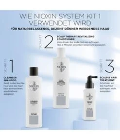 Nioxin System 1 Naturbelassenes Haar - Dezent Dünner Werdendes Haar Coffret Soin Cheveux -Soins Capillaires Boutique nioxin system 1 naturbelassenes haar dezent duenner werdendes haar haarpflegeset 1 stk 3614227273078 visual2